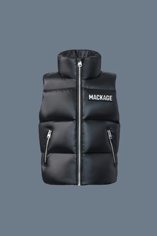 CHARLEE Lustrous light down puffer vest for toddlers (2-6 years)