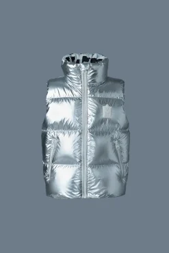 CHARLEE-TM Metallic light down puffer vest for toddlers (2-6 years)