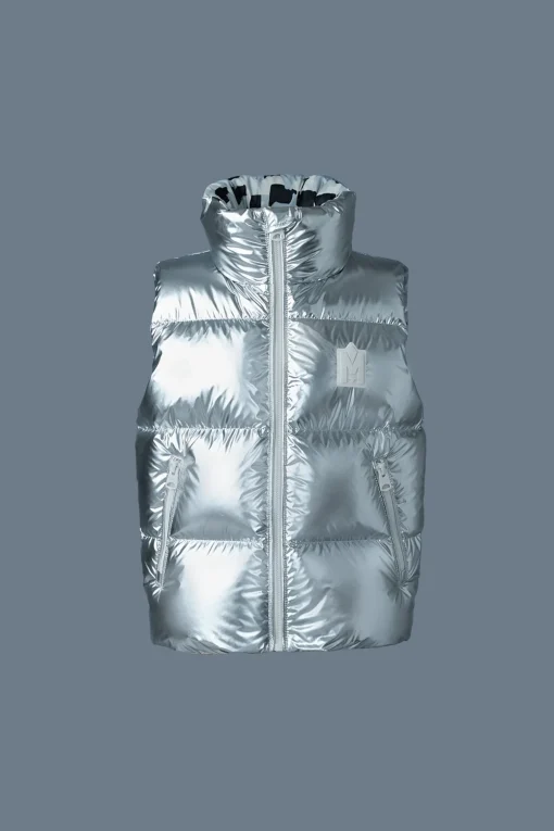 CHARLEE-TM Metallic light down puffer vest for toddlers (2-6 years)
