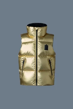 CHARLEE-TM Metallic light down puffer vest for toddlers (2-6 years)