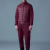 COLLIN-R Nano Down Mixed Media Bomber Jacket