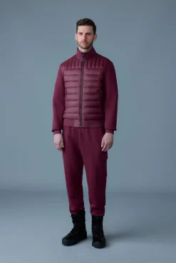 COLLIN-R Nano Down Mixed Media Bomber Jacket