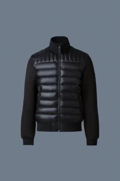 COLLIN-R Nano Down Mixed Media Bomber Jacket
