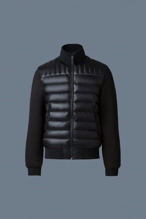 COLLIN-R Nano Down Mixed Media Bomber Jacket
