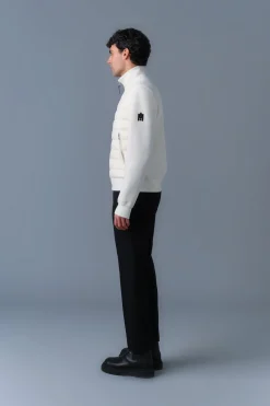 COLLIN-R Nano Down Mixed Media Bomber Jacket