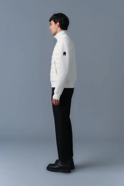 COLLIN-R Nano Down Mixed Media Bomber Jacket