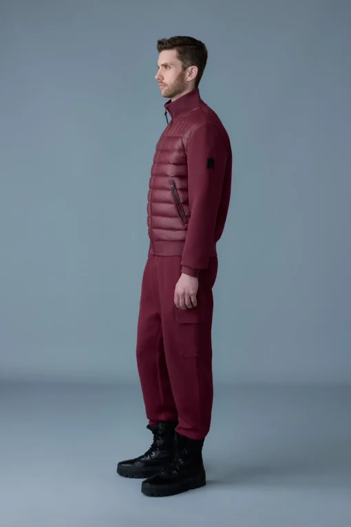 COLLIN-R Nano Down Mixed Media Bomber Jacket