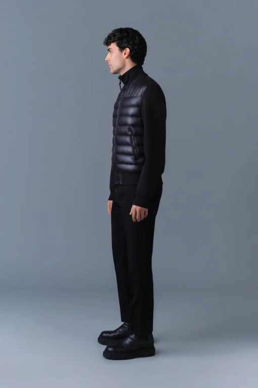 COLLIN-R Nano Down Mixed Media Bomber Jacket