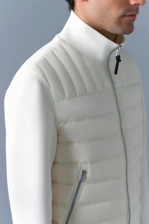 COLLIN-R Nano Down Mixed Media Bomber Jacket