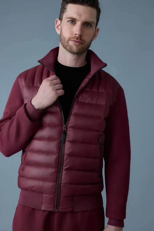 COLLIN-R Nano Down Mixed Media Bomber Jacket