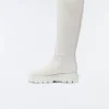 COMMANDER shearling-lined lug sole (R) Leather boot for women
