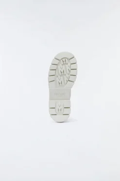 COMMANDER shearling-lined lug sole (R) Leather boot for women