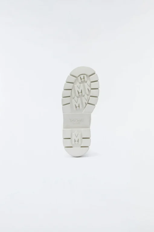 COMMANDER shearling-lined lug sole (R) Leather boot for women