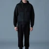 CRUZ Zip-up Hybrid vertical quilt hoodie
