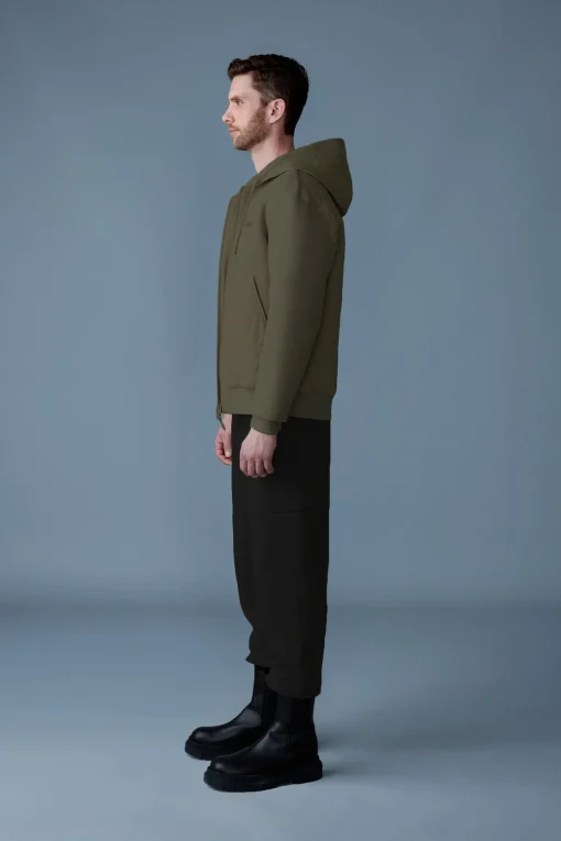 CRUZ Zip-up Hybrid vertical quilt hoodie