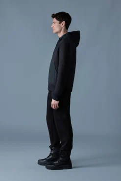 CRUZ Zip-up Hybrid vertical quilt hoodie