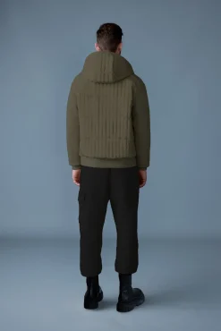 CRUZ Zip-up Hybrid vertical quilt hoodie