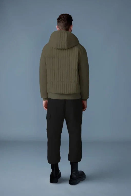 CRUZ Zip-up Hybrid vertical quilt hoodie
