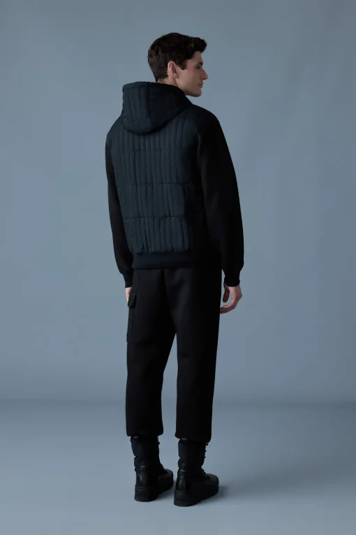 CRUZ Zip-up Hybrid vertical quilt hoodie