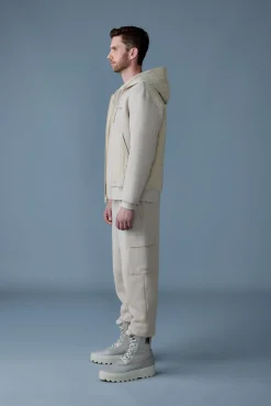 CRUZ Zip-up Hybrid vertical quilt hoodie
