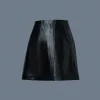 DAVA Panelled Leather Shorts