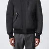 DIXON 2-In-1 down bomber jacket with hooded bib for men