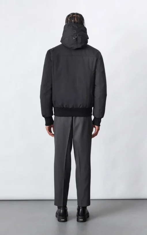 DIXON 2-In-1 down bomber jacket with hooded bib for men