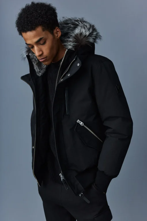 DIXON 2-in-1 Nordic Tech down bomber with silver fox fur