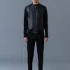 DOMINIC Knit Mixed-Media Jacket