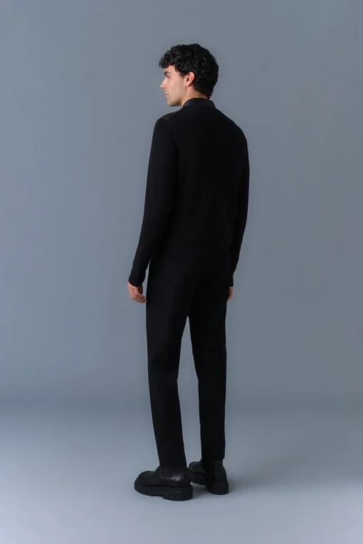 DOMINIC Knit Mixed-Media Jacket
