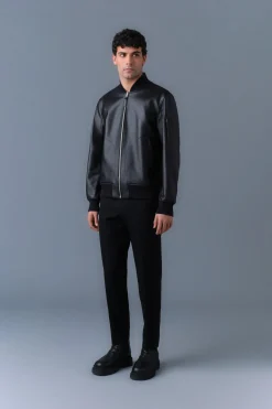 EASTON-R 2-in-1 lamb leather bomber jacket