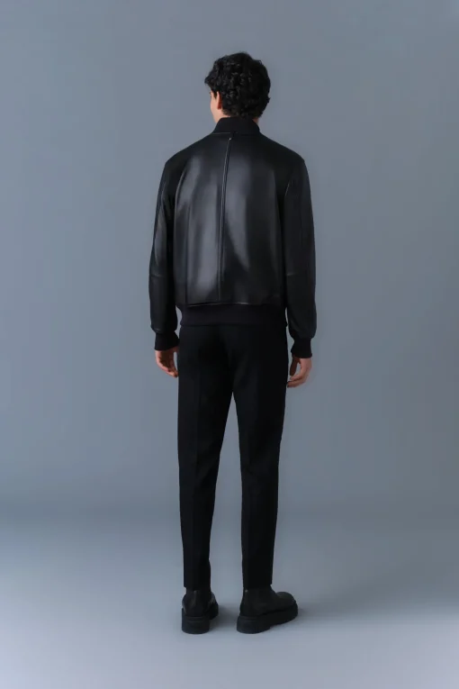 EASTON-R 2-in-1 lamb leather bomber jacket