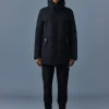 EDWARD 2-in-1 down coat with removable hooded bib for men