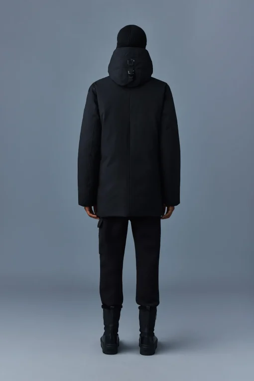 EDWARD 2-in-1 down coat with removable hooded bib for men