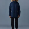 EDWARD 2-in-1 down parka with hooded bib and natural fur for men