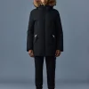 EDWARD 2-in-1 down parka with hooded bib and natural fur for men