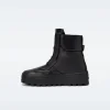 EKON-M Leather mid-calf lace-up boots