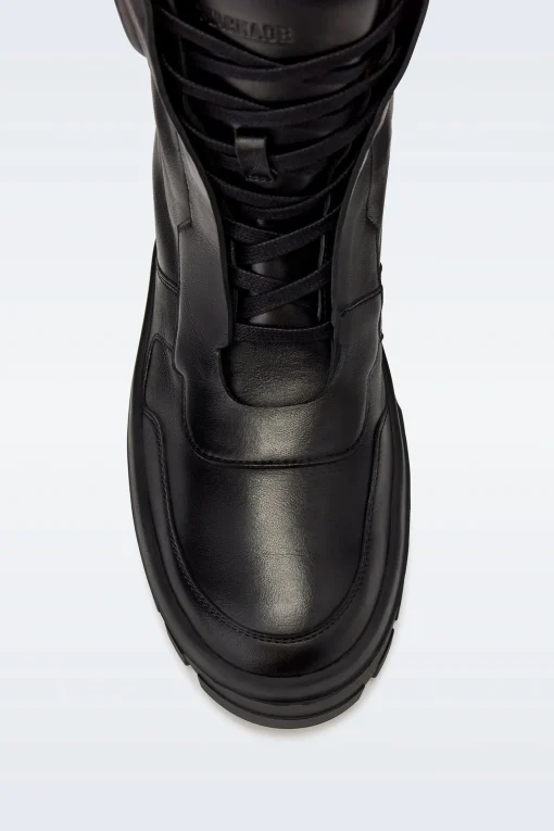 EKON-M Leather mid-calf lace-up boots