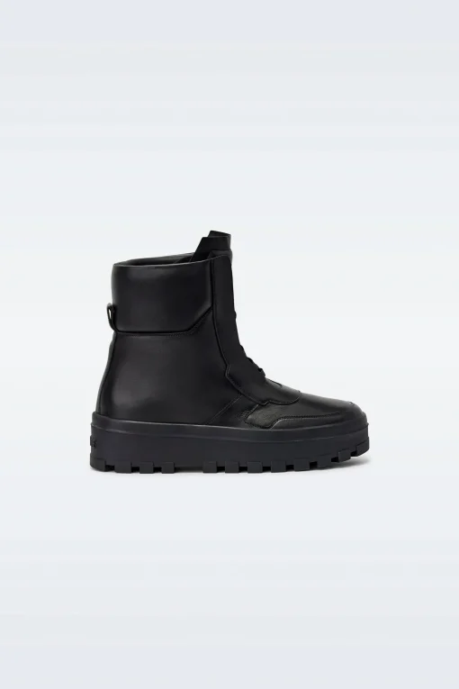EKON-W Leather mid-calf lace-up boots