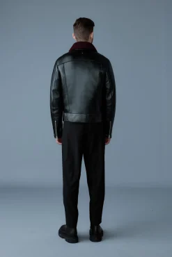 ENZO Sheepskin jacket with shearling collar