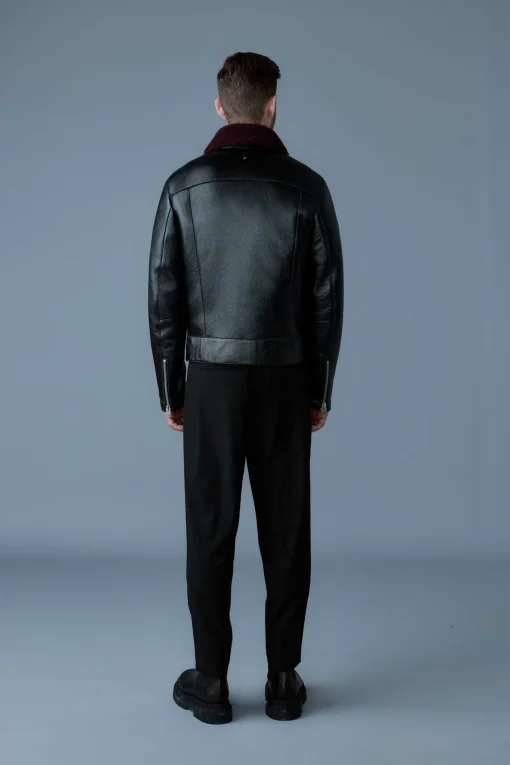 ENZO Sheepskin jacket with shearling collar