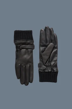 FIA (R)Leather driving glove with knit cuff