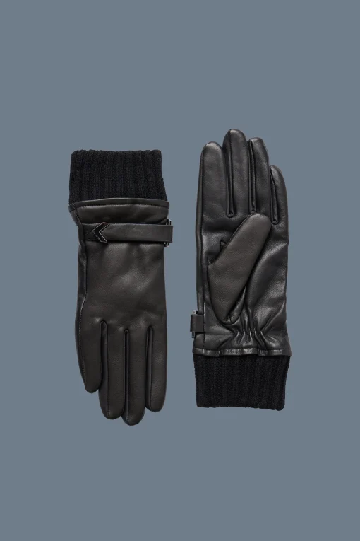 FIA (R)Leather driving glove with knit cuff