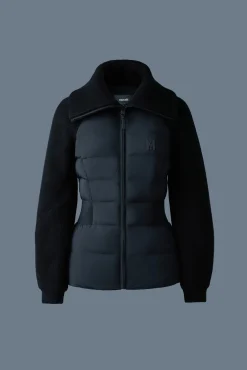FOXY Light down mixed media jacket