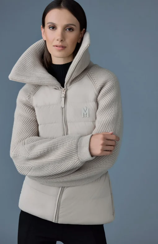 FOXY Light down mixed media jacket