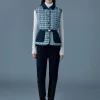 FRANCINE-TW Mix Media Light down Tweed vest