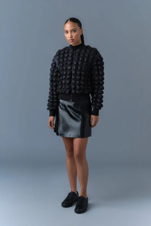 HELEN Diamond Quilted Bomber Jacket