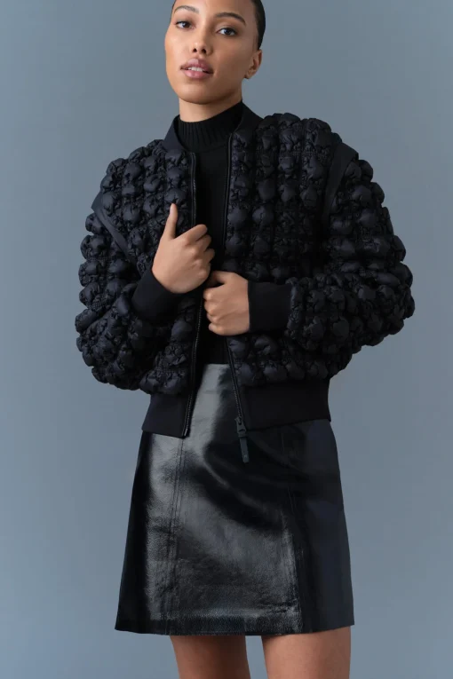 HELEN Diamond Quilted Bomber Jacket