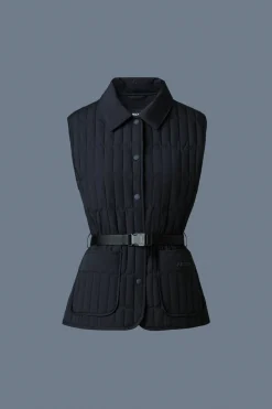 HELIA Light Down Vertical Quilted Vest