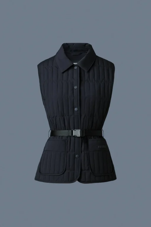 HELIA Light Down Vertical Quilted Vest